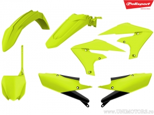 Conjunto de Plástico Amarillo Fluorescente - Yamaha YZ 450 F ('18-'19) - Polisport