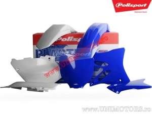 Conjunto de plástico (branco-azul / OEM '13-'14) - Yamaha WR 250 F ('07-'14) / WR 450 F ('07-'11) - Polisport