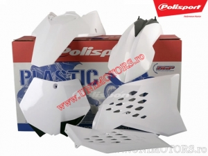 Conjunto de plástico (branco) - KTM SX 125 2T / SX 250 2T / SX-F 250 4T / SX-F 450 Racing ('07-'10) / SX 150 2T - Polisport