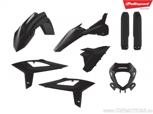 Conjunto de plástico negro - Beta RR 50 Enduro Color Rojo / RR 50 Motard Color Negro / RR 50 Motard Track Color Negro - Polispo