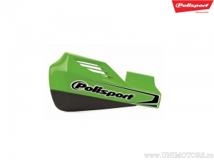 Conjunto de plástico verde de repuesto para protectores de manos MX Rocks - Polisport