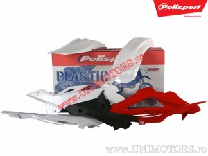 Conjunto de plásticos (branco / vermelho / preto) - Husqvarna TC 250 4T / TC 450 / TC 510 / TE 250 4T / TE 450 / TE 510 ('05-'0