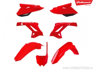 Conjunto de plásticos vermelhos - Honda CR 125 R / CR 250 R ('02-'07) - Polisport