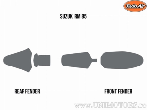 Conjunto de proteção contra sujeira - Suzuki RM 85 ('02-'13) / RM 85 L Grossrad ('03-'21) - Twin Air