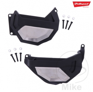 Conjunto de proteção da tampa da embreagem e do alternador preto Polisport - Honda CRF 1100 L A Africa Twin ABS ('20-'21) - JM