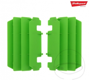 Conjunto de protectores de radiador Polisport verde - Kawasaki KX 125 K ('97-'98) / Kawasaki KX 125 M ('03-'05) - JM