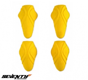 Conjunto de protectores para hombros y codos - Modelo SD-A11 - color: amarillo - Seventy Degrees