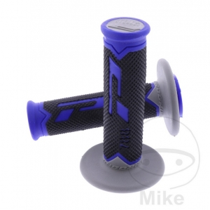 Conjunto de punhos de guidão 788 cinza preto azul Progrip D: 22 mm L: 115 mm fechados - JM