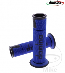 Conjunto de punhos de guidão A450 azul preto Domino D: 22 mm L: 125 mm abertos - JM