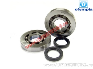 Conjunto de rolamentos e retentores do virabrequim - Honda SGX Sky / SH50 / X8R-S / X8R-X 50cc 2T - (Olympia)