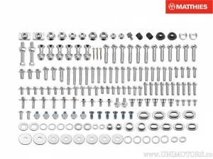 Conjunto de tornillos para motocicleta 172 piezas - Yamaha YZ 125 / YZ 250 2T / YZ 250 F 4T / YZ 450 F - JM