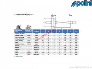 Connecting rod (100mm) - Polini - without photo!!!