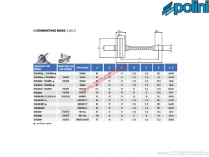 Connecting rod (90mm) - Polini - no picture!!!