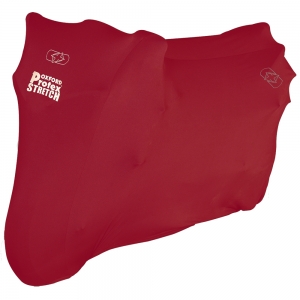 Copertura moto Protex Stretch Indoor Premium Stretch-Fit (Rosso) - Oxford