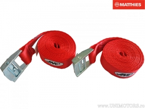 Correia ajustável 2 peças 3 m x 25 mm vermelho - JM