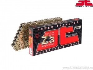 Corrente dourada JT X-Ring GS530 Z3 / 112 - Honda VFR 750 F / Kawasaki GPZ 1100 E / GPZ 900 R Ninja / ZXR 750 Stinger / ZZR 1200