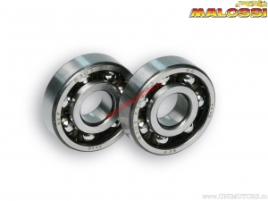 Crankshaft ball bearings (diameter 17x47x14mm / clearance C3) - Aprilia / Beta / MBK / Yamaha (Minarelli AM345 / AM6) - Malossi