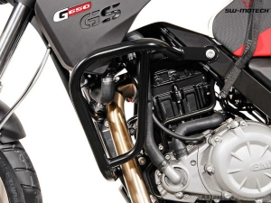 Crashbar - material: otel - culoare: negru - BMW G 650 GS ('11-'15) - SW-Motech