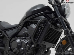 Crashbar - material: otel - culoare: negru - Honda CMX1100 Rebel ('20-) cu DCT/automatic transmission - SW-Motech