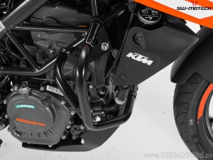 Crashbar - material: otel - culoare: negru - KTM 125 ('11-'20) / 200 Duke ('11-'16) - SW-Motech