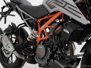 Crashbar - material: otel - culoare: negru - KTM Duke 125 ('21-'23) / 200 ('17-) - SW-Motech