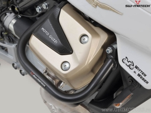 Crashbar - material: otel - culoare: negru - Moto Guzzi V100 Mandello/S ('22-) - SW-Motech