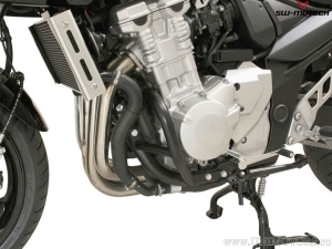 Crashbar - material: otel - culoare: negru - Suzuki GSF 650 Bandit ('06-'16) / S ('07-'16) - SW-Motech