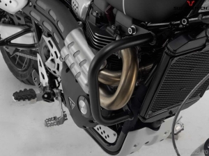 Crashbar - material: otel - culoare: negru - Triumph Scrambler 1200 ('21-) - SW-Motech