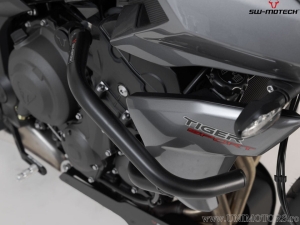 Crashbar - material: otel - culoare: negru - Triumph Tiger 660 ('21-) - SW-Motech