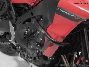 Crashbar - material: otel - culoare: negru - Yamaha Tracer 9 / GT ('20-) / GT+ ('22-) - SW-Motech