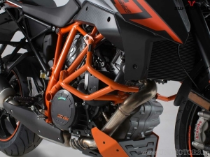 Crashbar - material: otel - culoare: portocaliu - KTM 1290 Super Duke R / GT - SW-Motech