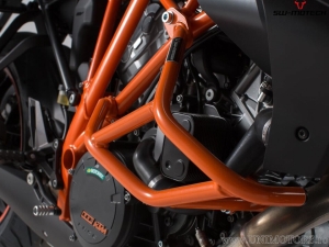 Crashbar - material: otel - culoare: portocaliu - KTM 1290 Super Duke R / GT - SW-Motech