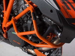 Crashbar - material: otel - culoare: portocaliu - KTM 1290 Super Duke R / GT - SW-Motech