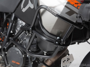 Crashbar superior pentru crashbar original KTM - otel negru - KTM 1290 SAdv R / S ('16-) / 1090 Adv ('16-) - SW-Motech