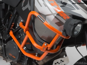 Crashbar superior pentru crashbar original KTM - otel portocaliu - KTM 1050 ('14-) / 1190 Adventure/ R ('13-) - SW-Motech