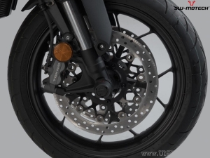 Crashpad ax roata fata set - material: poliamidă - culoare: negru - Honda CB1000R ('18-) - SW-Motech