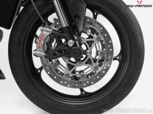 Crashpad ax roata fata set - material: poliamidă - culoare: negru - Kawasaki Z H2 ('19-) - SW-Motech