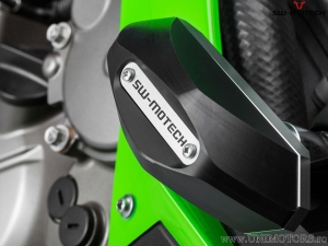 Crashpad motor si carene set - poliamidă/aluminiu - negru/argintiu - Kawasaki Ninja ZX-6R 636 ('13-) - SW-Motech