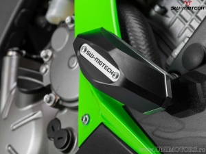 Crashpad motor si carene set - poliamidă/aluminiu - negru/argintiu - Kawasaki Ninja ZX-6R 636 ('13-) - SW-Motech