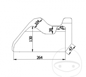 Cubierta premium para motocicleta de 264 x 130 cm para más de 1000cc - JM