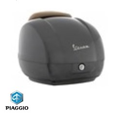 Cutie bagaj 42 litri originala - culoare: gri - Vespa GTS / GTV 4T LC 125-250-300cc - Piaggio