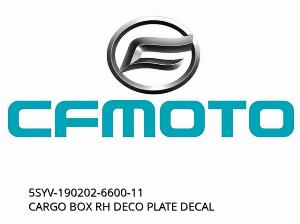 CUTIE DE MARFĂ PLACĂ DECORATIVĂ DREAPTA - 5SYV-190202-6600-11 - CFMOTO