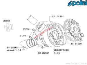 Cylinder kit (diameter 50mm / 76cc) - 1331008 - Polini