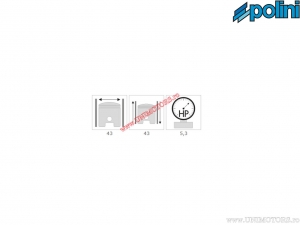 Cylinder set (diameter 43mm / 63cc) - 1400133/R - Polini