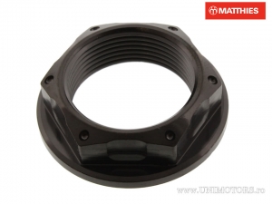 Dado asse M25 x 1,25 mm acciaio inossidabile A4 nero - Ducati GT 1000 / Monster 696 / MV Agusta Brutale 800 / Brutale 800 RR ABS