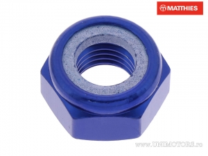 Dado autobloccante Pro Bolt M10 x 1.25 mm alluminio blu - JM