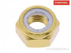 Dado autobloccante Pro Bolt M10 x 1.25 mm alluminio dorato - JM