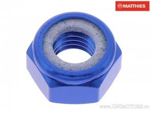 Dado autobloccante Pro Bolt M10 x 1.50 mm alluminio blu - JM