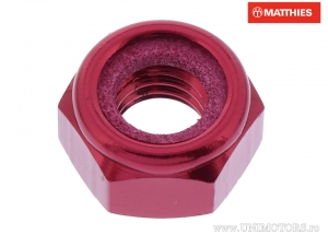 Dado autobloccante Pro Bolt M10 x 1.50 mm alluminio rosso - JM