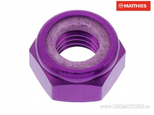 Dado autobloccante Pro Bolt M10 x 1.50 mm alluminio viola - JM